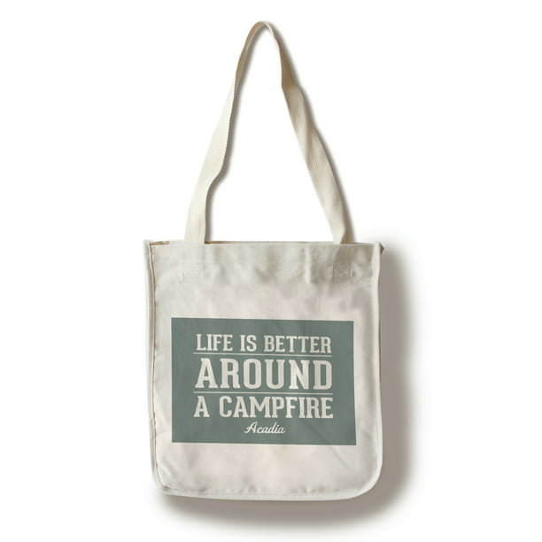 Tote Reusable Gift Cotton Canvas Bag Life Is Better By The Campfire